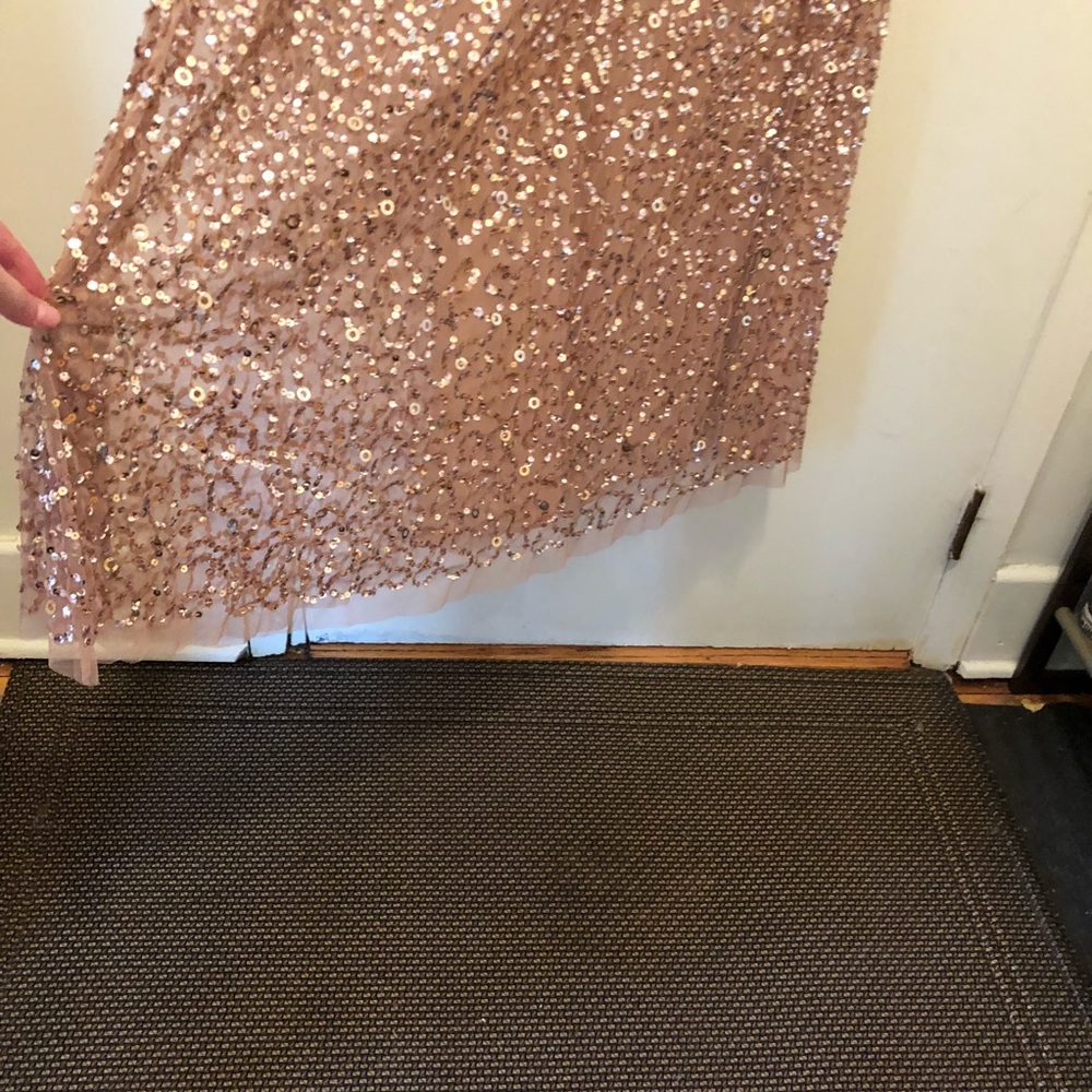 Rose Gold Adrianna Papell Dress